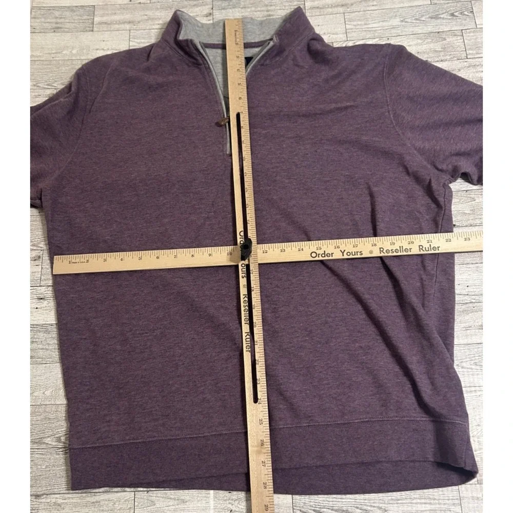 Johnnie-O 1/4 Zip Men's Sully Golf Performance Pullover Heather Purple XL